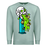 Seafoam skull pez Premium Sweatshirt - linhVisuals