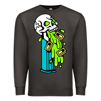 Smoke skull pez Premium Sweatshirt - linhVisuals