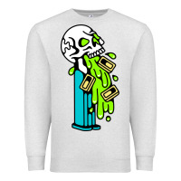 Oatmeal Heather skull pez Premium Sweatshirt - linhVisuals