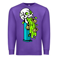 Purple skull pez Premium Sweatshirt - linhVisuals