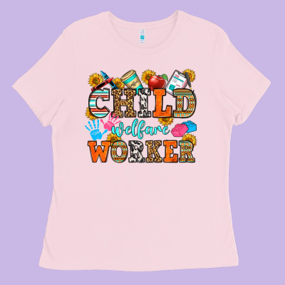 Child Welfare Worker Ladies Tee Designed By Oliviacreatesart