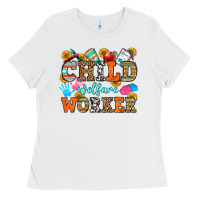 White child welfare worker Ladies Tee - OliviaCreatesArt