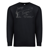 Black george lassos the moon   its a wonderful life Premium Sweatshirt - linhVisuals