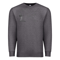 Charcoal Heather george lassos the moon   its a wonderful life Premium Sweatshirt - linhVisuals