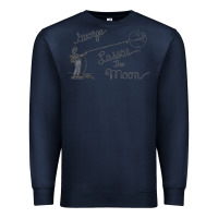 Navy george lassos the moon   its a wonderful life Premium Sweatshirt - linhVisuals