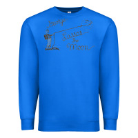 True Royal george lassos the moon   its a wonderful life Premium Sweatshirt - linhVisuals