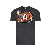 Vintage Black football dad Vintage Tee - FaDigitalArtStudio
