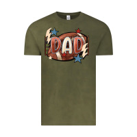 Vintage Olive football dad Vintage Tee - FaDigitalArtStudio