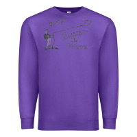Purple george lassos the moon   its a wonderful life Premium Sweatshirt - linhVisuals