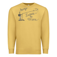 Antique Gold george lassos the moon   its a wonderful life Premium Sweatshirt - linhVisuals