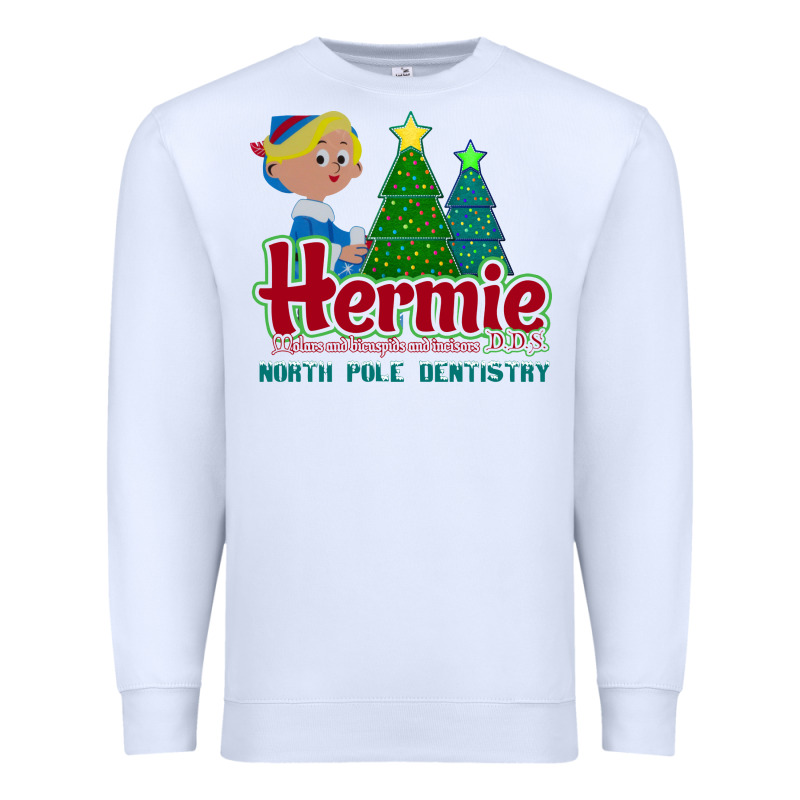 Hermie The Elf Dentistry    Rudolph The Red Nosed Reindeer Premium Sweatshirt by linhVisuals | Teevron
