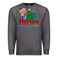 Charcoal Heather hermie the elf dentistry    rudolph the red nosed reindeer Premium Sweatshirt - linhVisuals