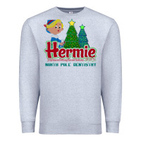 Heather Grey hermie the elf dentistry    rudolph the red nosed reindeer Premium Sweatshirt - linhVisuals