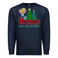 Navy hermie the elf dentistry    rudolph the red nosed reindeer Premium Sweatshirt - linhVisuals