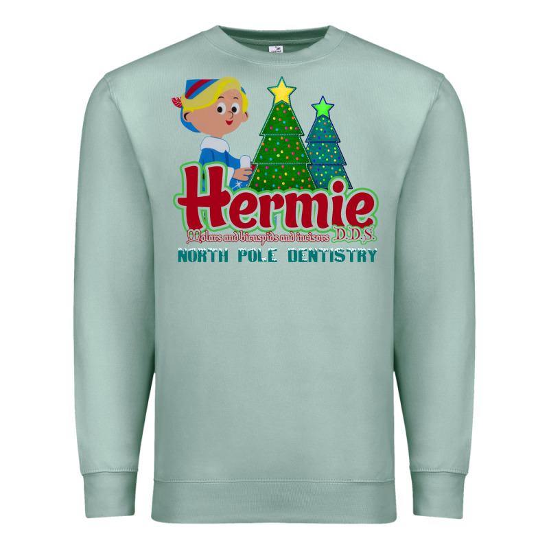Hermie The Elf Dentistry    Rudolph The Red Nosed Reindeer Premium Sweatshirt by linhVisuals | Teevron