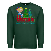 Sports Green hermie the elf dentistry    rudolph the red nosed reindeer Premium Sweatshirt - linhVisuals
