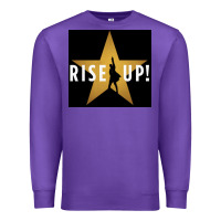 Purple rise up! hamilt musical broadway Premium Sweatshirt - linhVisuals