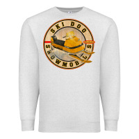 Oatmeal Heather ski doo vintage snowmobiles Premium Sweatshirt - linhVisuals