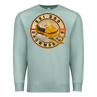 Seafoam ski doo vintage snowmobiles Premium Sweatshirt - linhVisuals