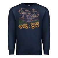Navy tyler the creator flower boy Premium Sweatshirt - linhVisuals
