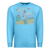 Ocean Blue tyler the creator flower boy Premium Sweatshirt - linhVisuals