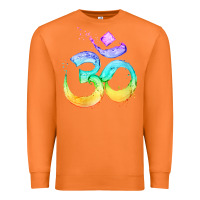 Carrot womens om symbol   psy trance goa yoga meditation buddhism buddhist v Premium Sweatshirt - linhVisuals