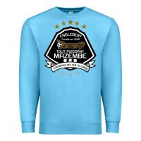 Ocean Blue suitable-tp-mazembe-worn Premium Sweatshirt - linhVisuals