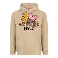 Mushroom peace love pre k Heavyweight Hoodie - JahusDesignShop
