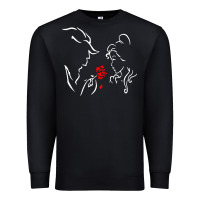 Black beauty the beast love Premium Sweatshirt - linhVisuals