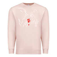 Pale Pink beauty the beast love Premium Sweatshirt - linhVisuals
