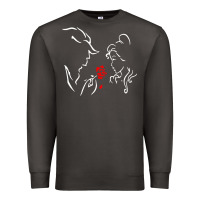 Smoke beauty the beast love Premium Sweatshirt - linhVisuals