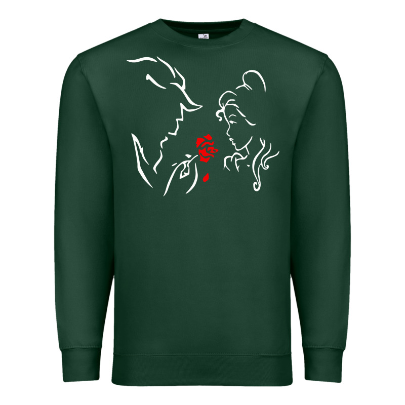 Beauty The Beast Love Premium Sweatshirt by linhVisuals | Teevron