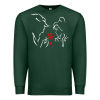 Sports Green beauty the beast love Premium Sweatshirt - linhVisuals