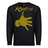 Black Midnight Oil colour Premium Sweatshirt - linhVisuals
