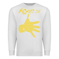 Oatmeal Heather Midnight Oil colour Premium Sweatshirt - linhVisuals