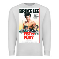 Dove Grey fist of fury by bruce Premium Sweatshirt - linhVisuals