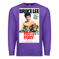Purple fist of fury by bruce Premium Sweatshirt - linhVisuals