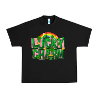 Black St Patricks Lucky Charm Urban Heavy Tee - FaDigitalArtStudio