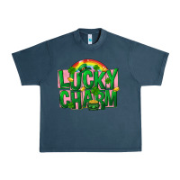Midnight Navy St Patricks Lucky Charm Urban Heavy Tee - FaDigitalArtStudio