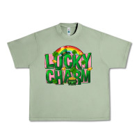 Oil Green St Patricks Lucky Charm Urban Heavy Tee - FaDigitalArtStudio