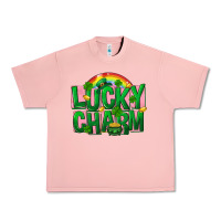 Salmon St Patricks Lucky Charm Urban Heavy Tee - FaDigitalArtStudio