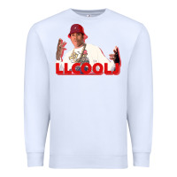 White ll cool j Premium Sweatshirt - linhVisuals