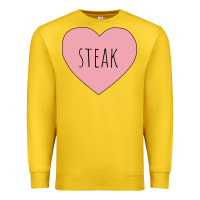 Lemon i heart steak Premium Sweatshirt - linhVisuals