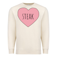 Sandshell i heart steak Premium Sweatshirt - linhVisuals