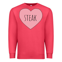 Cardinal i heart steak Premium Sweatshirt - linhVisuals