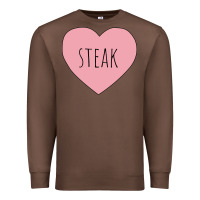 Chestnut i heart steak Premium Sweatshirt - linhVisuals