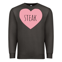 Smoke i heart steak Premium Sweatshirt - linhVisuals
