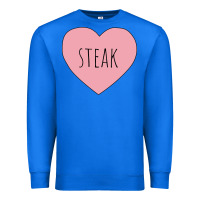 True Royal i heart steak Premium Sweatshirt - linhVisuals