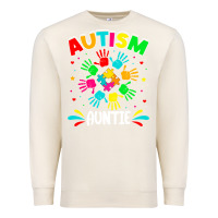 Sandshell autistic auntie puzzle support family autism awareness sweatshirt Premium Sweatshirt - linhVisuals