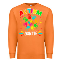 Carrot autistic auntie puzzle support family autism awareness sweatshirt Premium Sweatshirt - linhVisuals